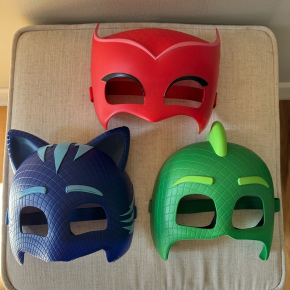 PJ Mask Adjustable Kids Masks - Set of 3 - Owlette, Gekko and Catboy - Picture 2 of 9